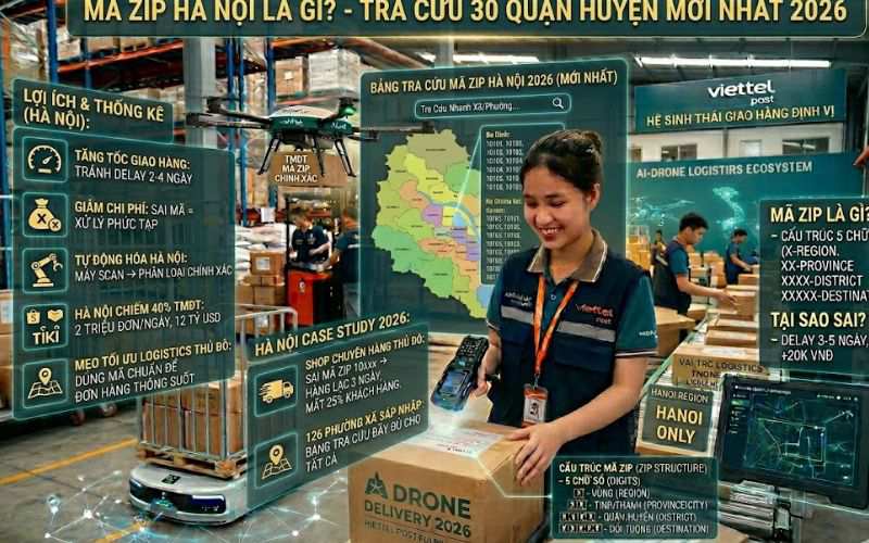 Mã ZIP Hà Nội là gì